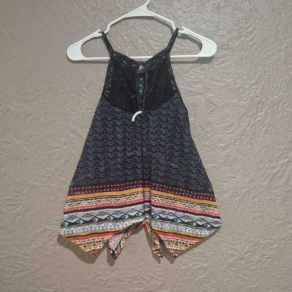 Crave Fame Black and Orange Camisole with Embroidered Neckline Size S - Picture 8 of 12